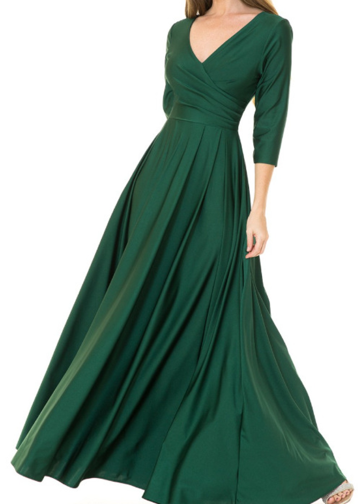 Emerald Grace Maxi Dress