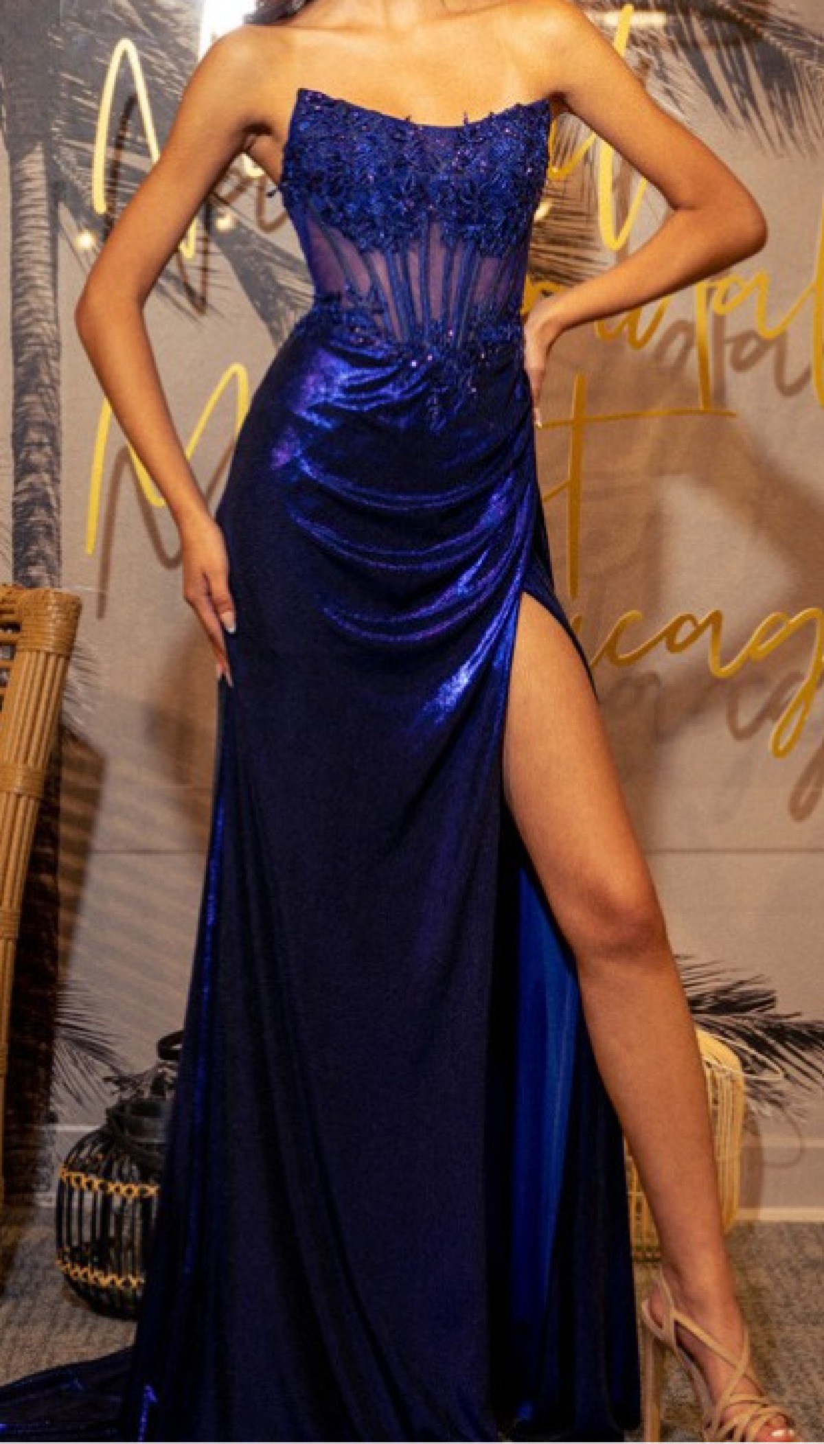 Midnight Allure Royal Blue Gown 