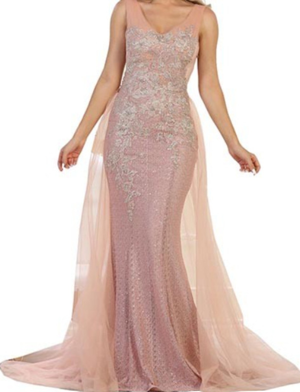 Blush Enchantment Lace Gown