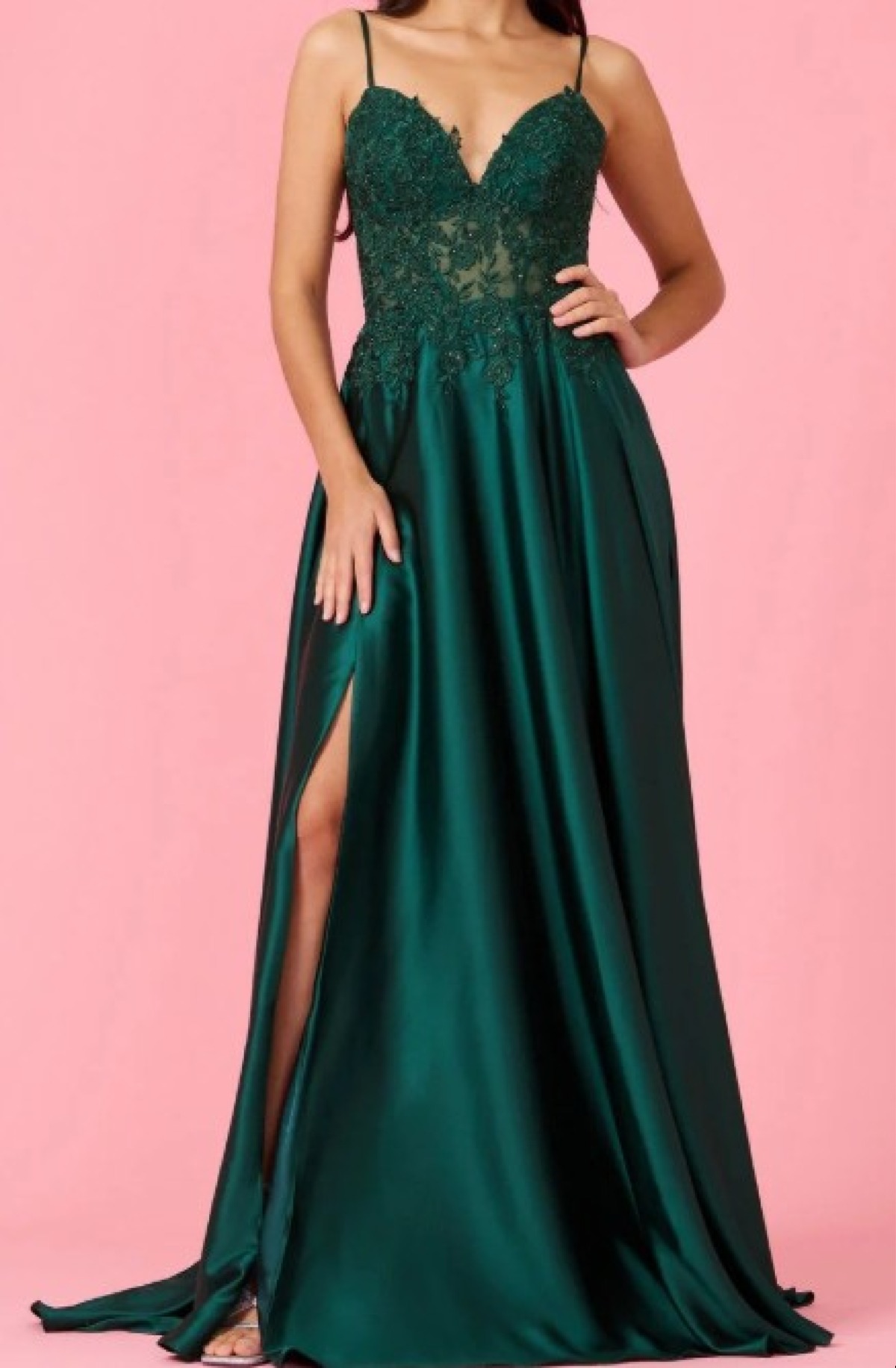 Emerald Whisper Gown