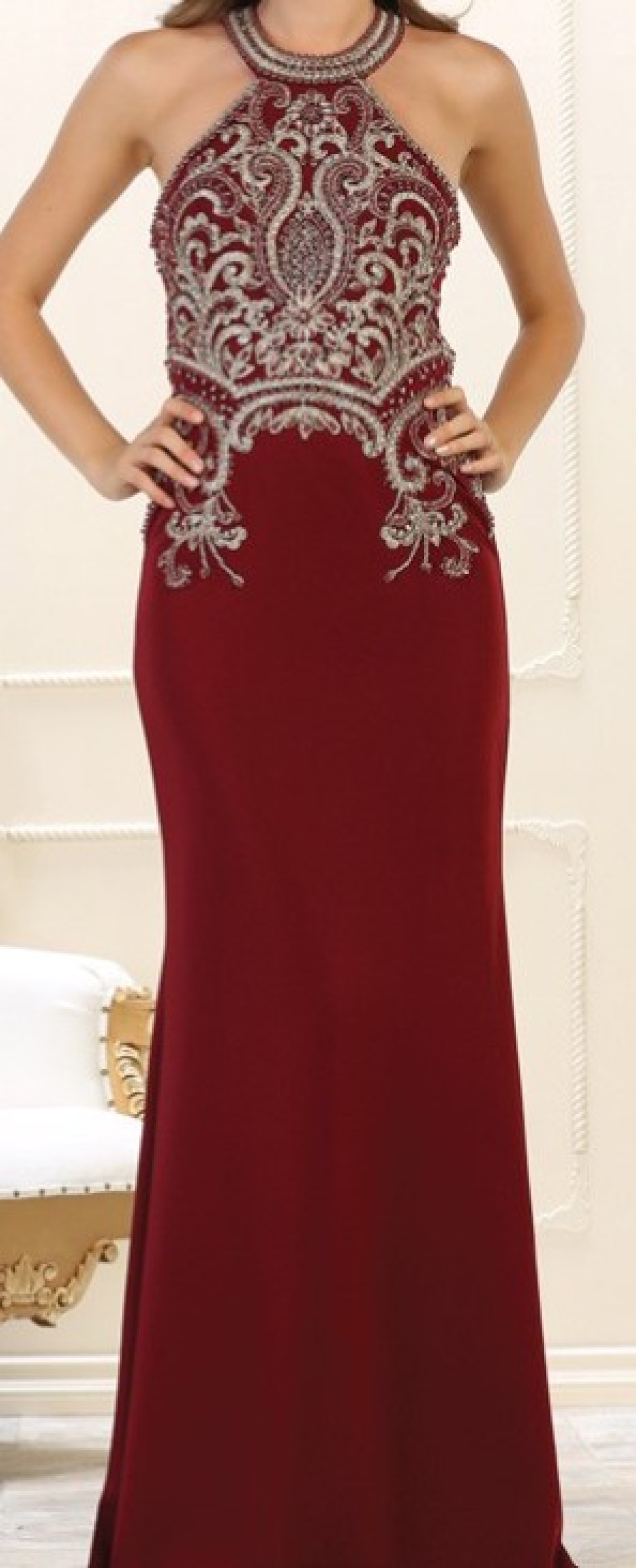 Majestic Garnet Gown