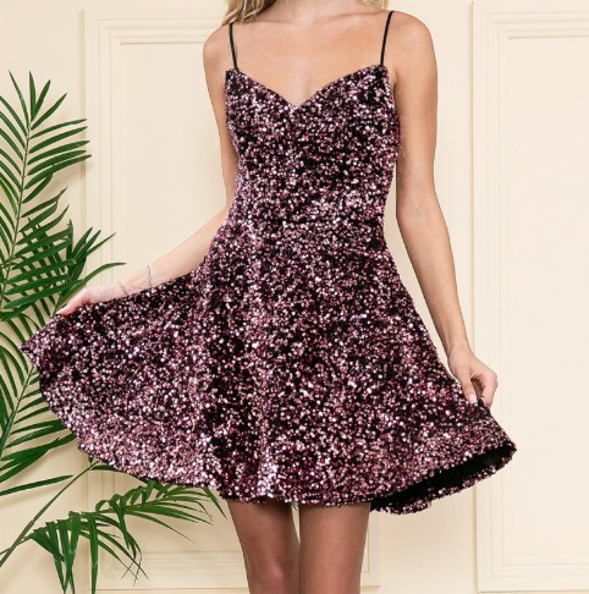 Midnight Sparkle Sequin Mini Dress