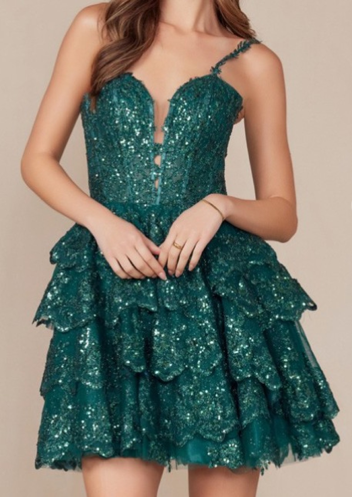 Emerald Enchantress Mini Dress